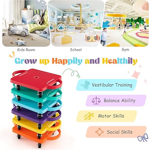 Vista 4 de Costzon Patinete de polipropileno para niños pequeños + PVC + metal