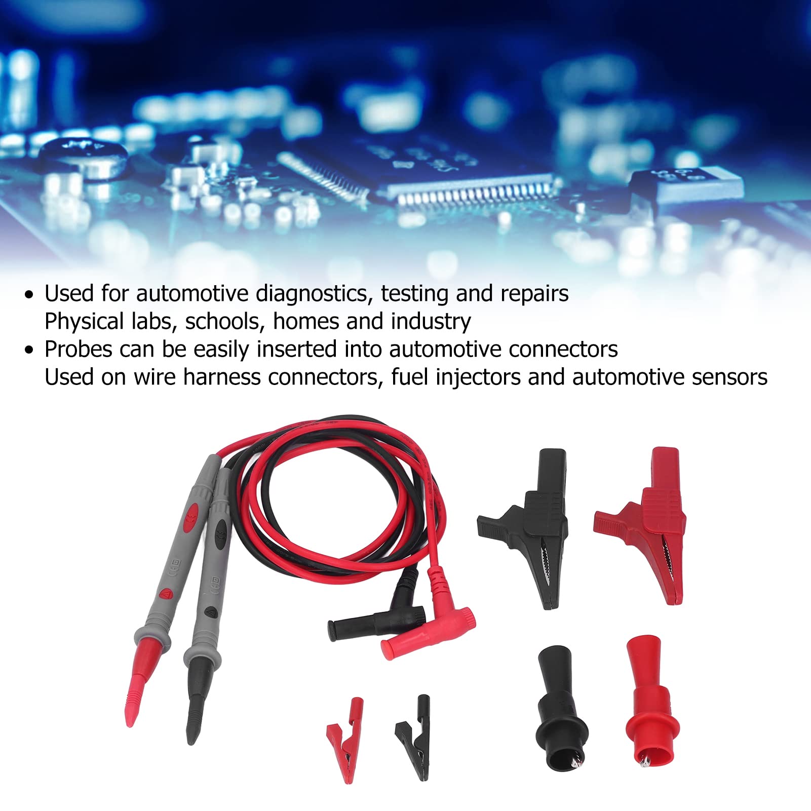 Crocodile 2Pc Jump Lead Clips Replacement Leads Head Emergency Car Van