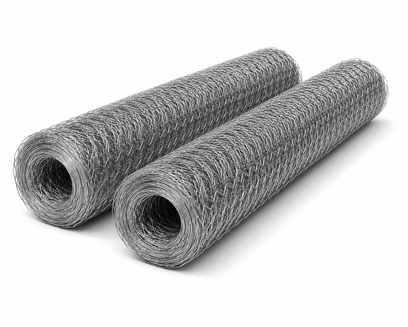 Winsome Chicken Wire Mesh Roll | (60 cm x 5 m) Galvanised Alloy Steel Garden Netting | (Pack of 2) 25mm Fencing Mesh for Chicken Runs & Rabbit Enclosures | Garden Mesh Netting for Plants & Vegetables