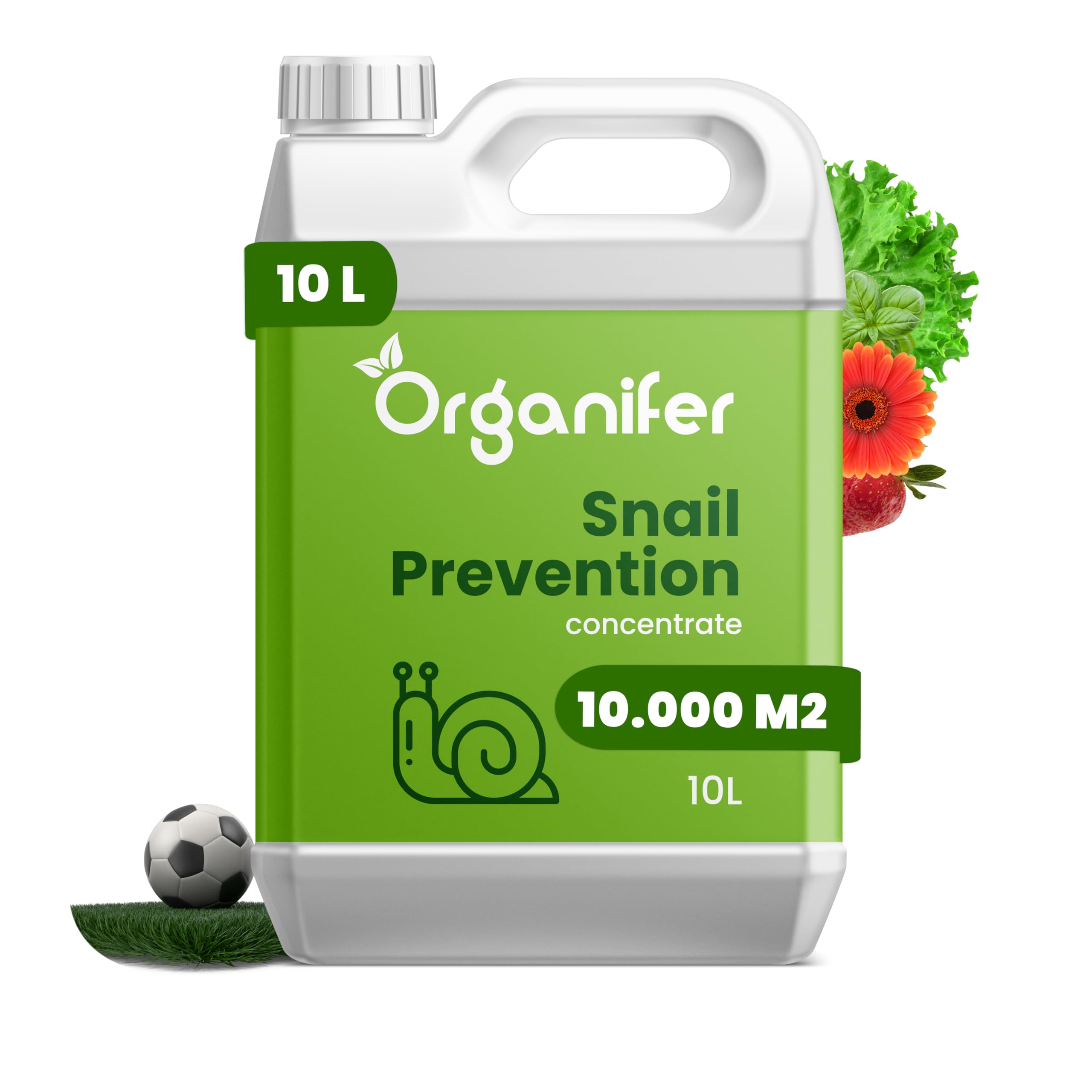 Concentrado - 10L - 10000m2 | Caracoles - No Tóxico - Cuidado Del Jardín - Plantas Sanas - Fertilizante Líquido - Fertilizante Para Jardín - Organifer
