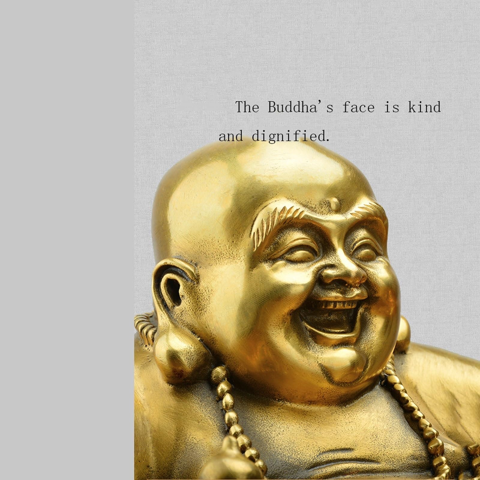 Posąg Buddy do wnętrz Feng Shui Bodhisattwa Statua Szczęśliwy uśmiechnięty posąg Buddy Rzeźba Statua Wystrój Domu Gratulacje Prezent Medytująca Statua Buddy Rzeźba