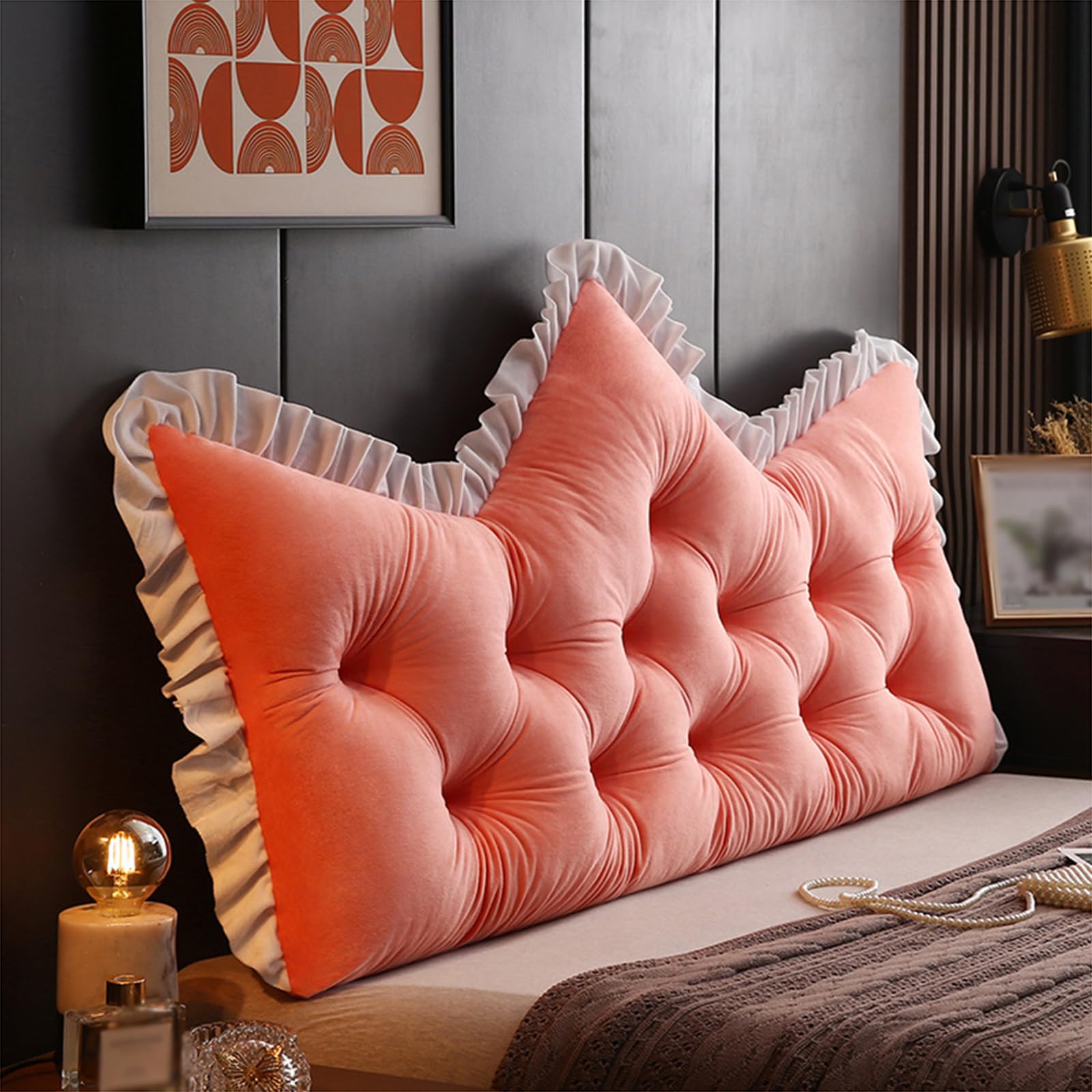 C,180x60cm, Cuscino Schienale Cuscino Cuneo da Lettura Letto E Divano Cuscino Cuneo per Letto Morbido E Confortevole Cuscino per Lo Schienale del Divano Letto Accanto al Letto