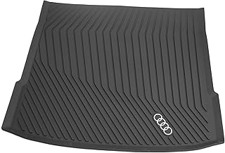 Audi 85H061180 Boot Liner Boot Liner Protective Mat Black with Audi Rings in Contrast Colour