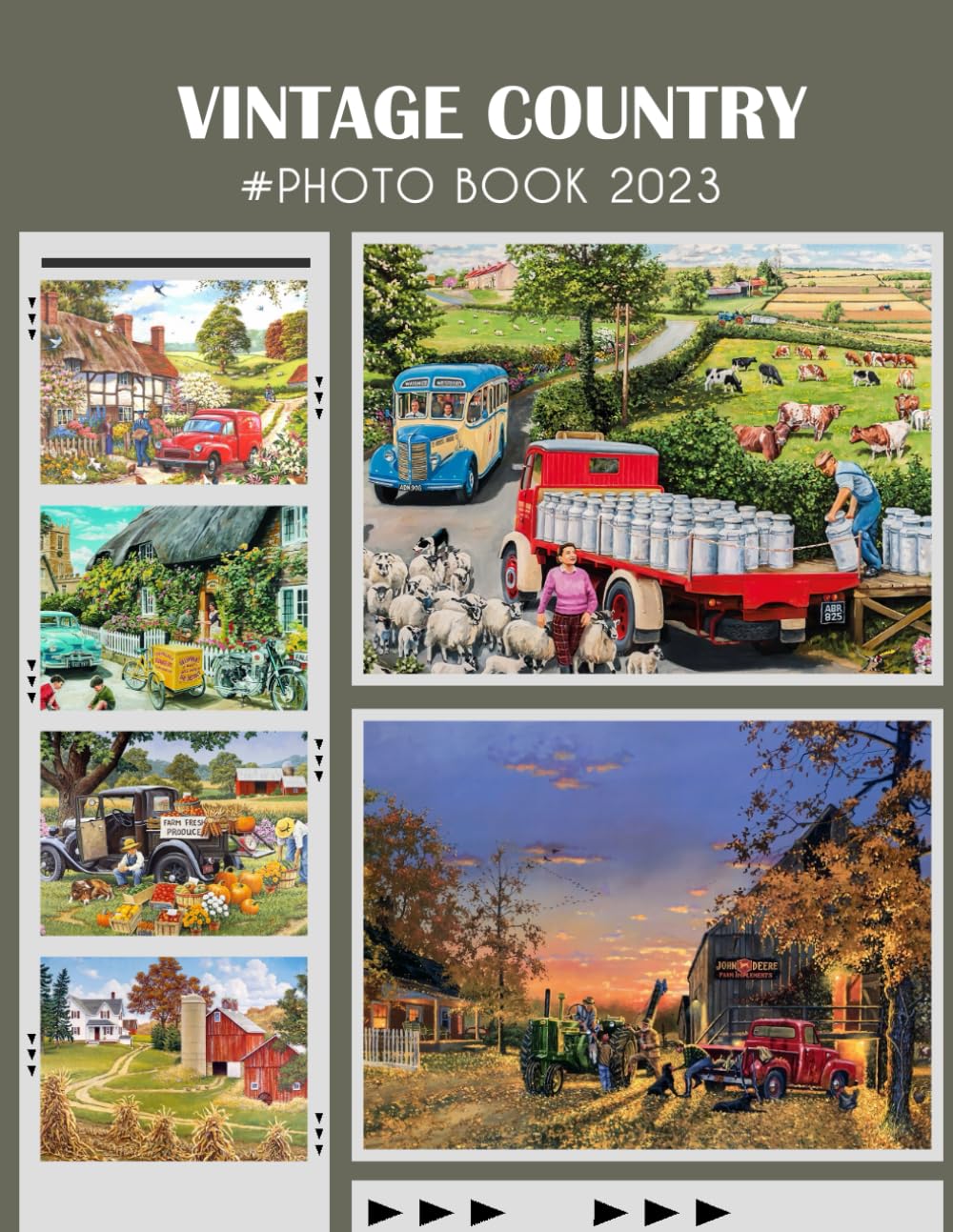 Vintage Country Offical Photography Book: Collection Of Gorgeous Images To Have Fun And Relaxation Featuring Amazing Pictures and Photos For Kids And