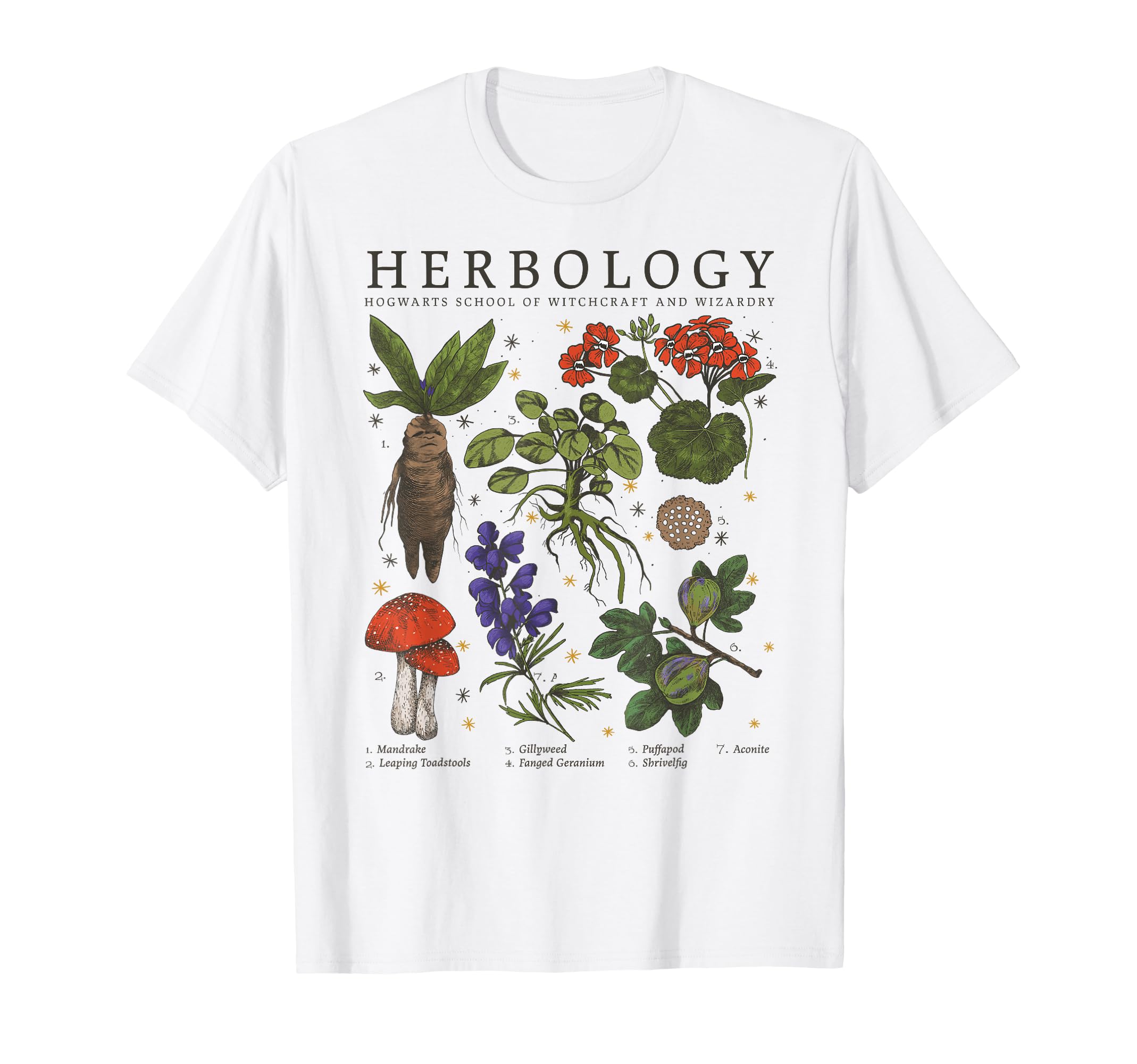 Herbology Plants Short Sleeve T-Shirt