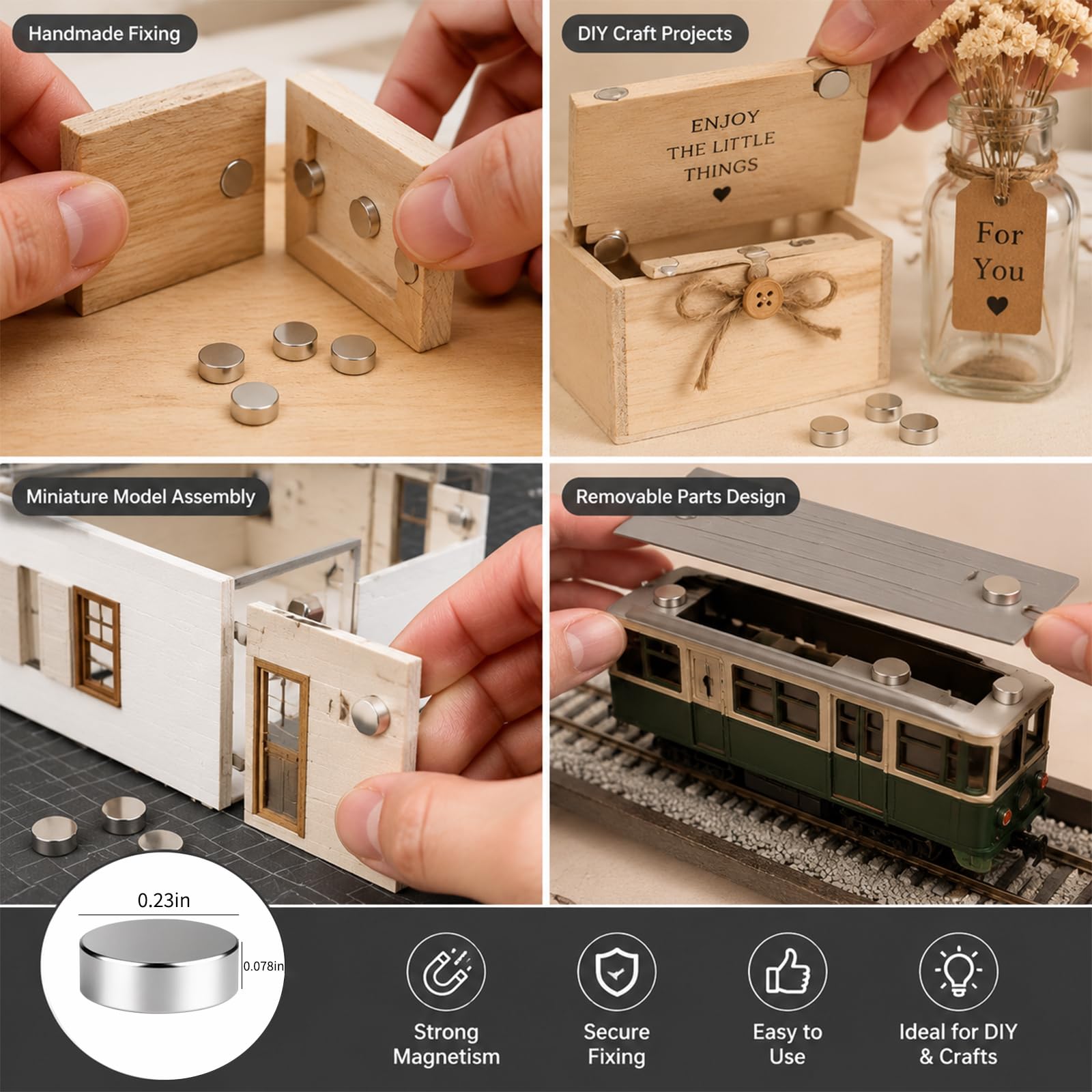 300 Neodymium Magnets - Strong Fridge & 3D Printing -6