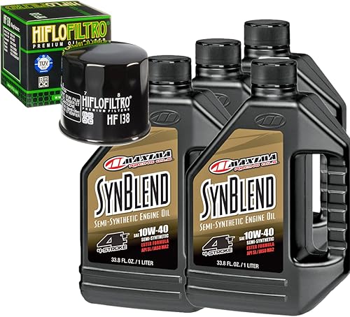 Kit de cambio de aceite 10W-40 para Suzuki 2007 Lt-A700X KingQuad 4X4 IRS
