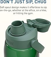 Vista 6 de CamelBak Thrive Chug Tritan Renew Water Bottle Forest Green, 32oz