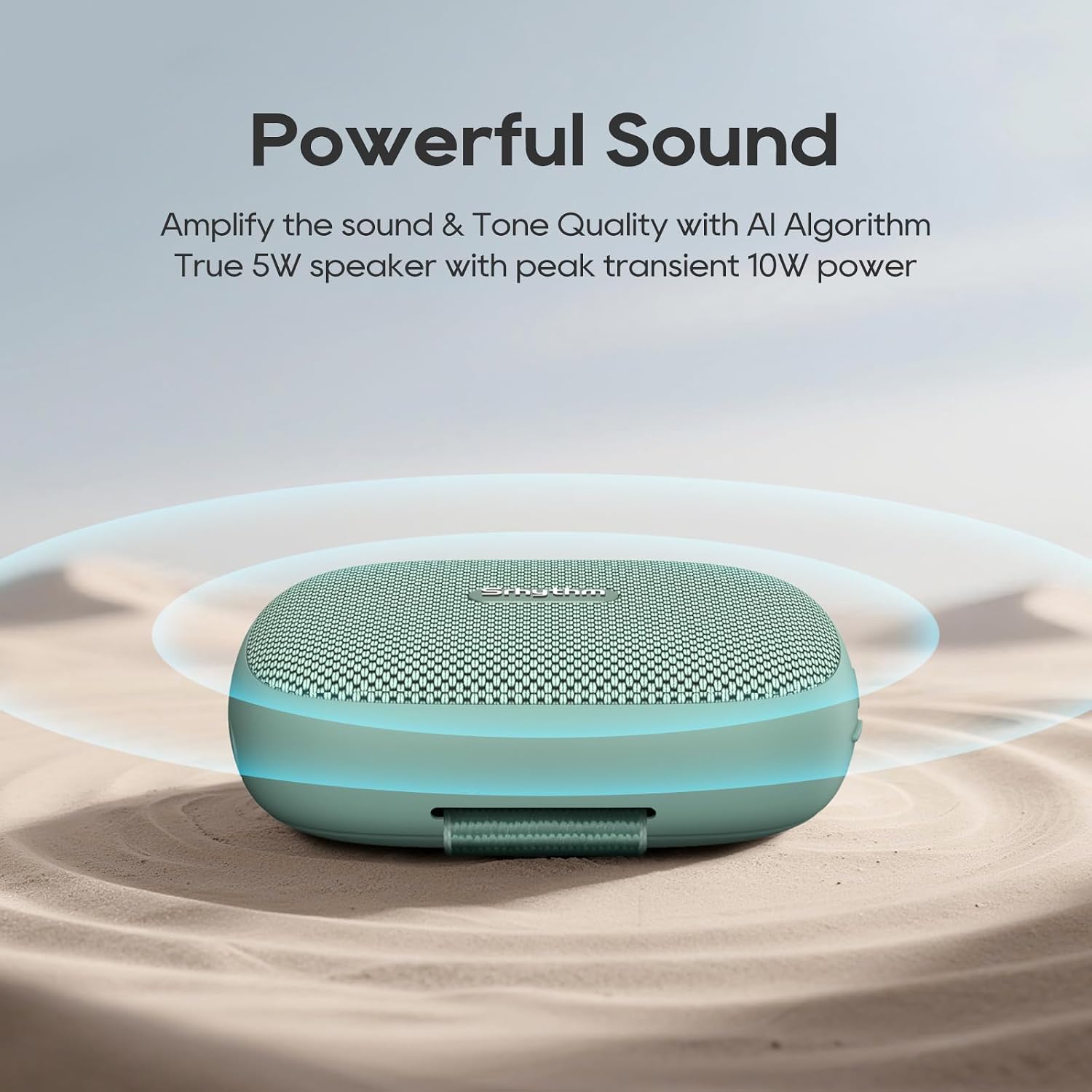 Srhythm K1 Portable Wireless Speaker with App 6 Customizable EQ Modes, Bluetooth 6.0, IPX7 Waterproof, 20H Playtime,Small Speaker for Sports Enthusiasts image 3