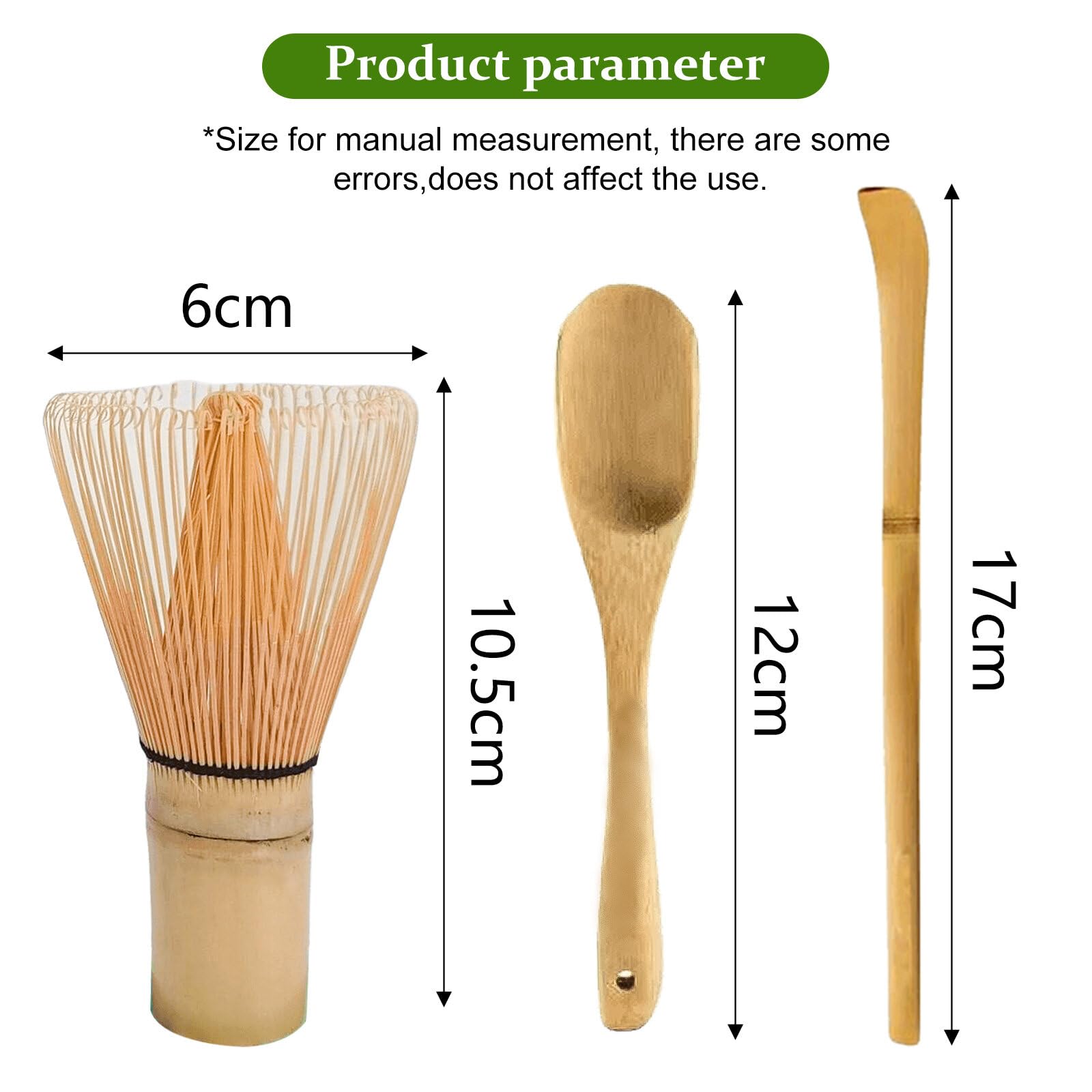 Set Da 2 Cucchiai In Bambù Per Matcha – 18 Cm, Bordi Lisci, Fatti A Mano, Dosatori Per Tè Verde E Caffè