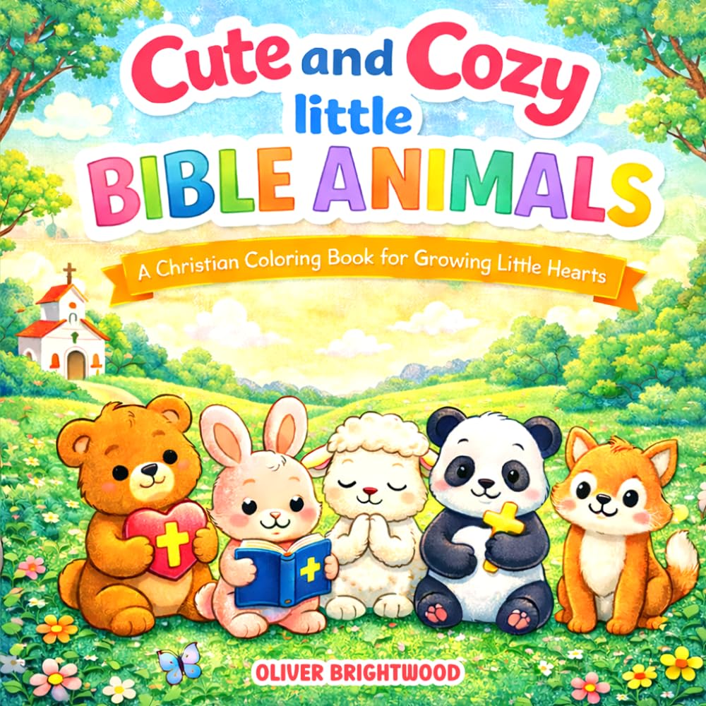 Cute and Cozy Little Bible Animals: 30 Faith-Filled Animal Coloring Pages with Encouraging Scripture (ESV) for Kids (The Cozy Little Bible Coloring Book Series)