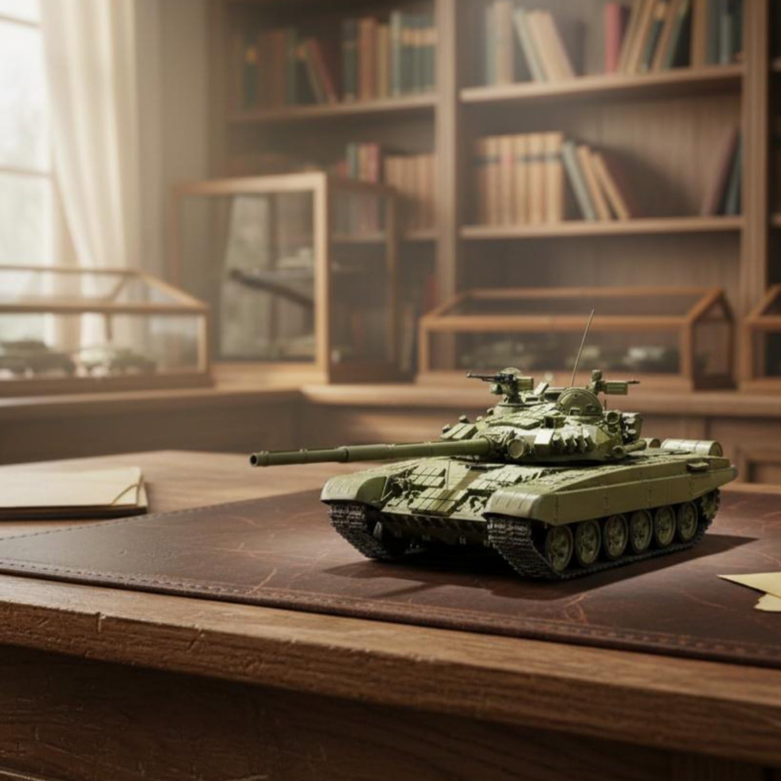 Carro Armato T-72A Lega Metallico Modellino T-72A Finitura Realistica Carro Armato in Metallo Pressofuso per Collezionisti Militari