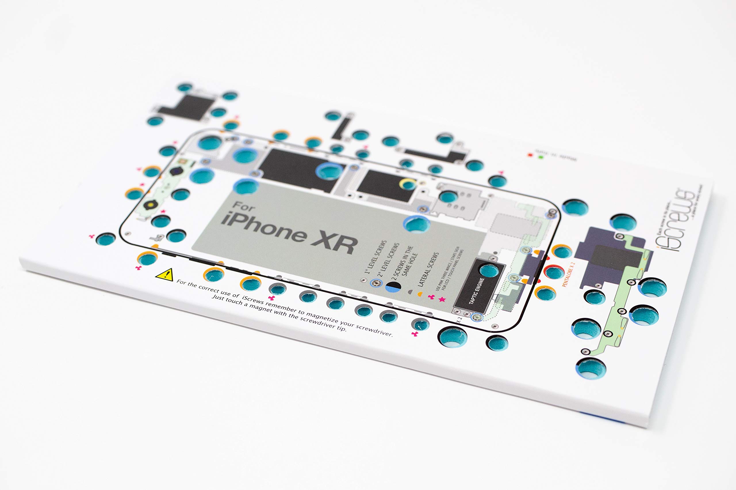 Dottorpod IScrews Original Organizer Per Viti IPhone | Mappa Con Fori Adesivi Per Fino A 30 Viti | Ideale Per Riparazioni E Tecnici