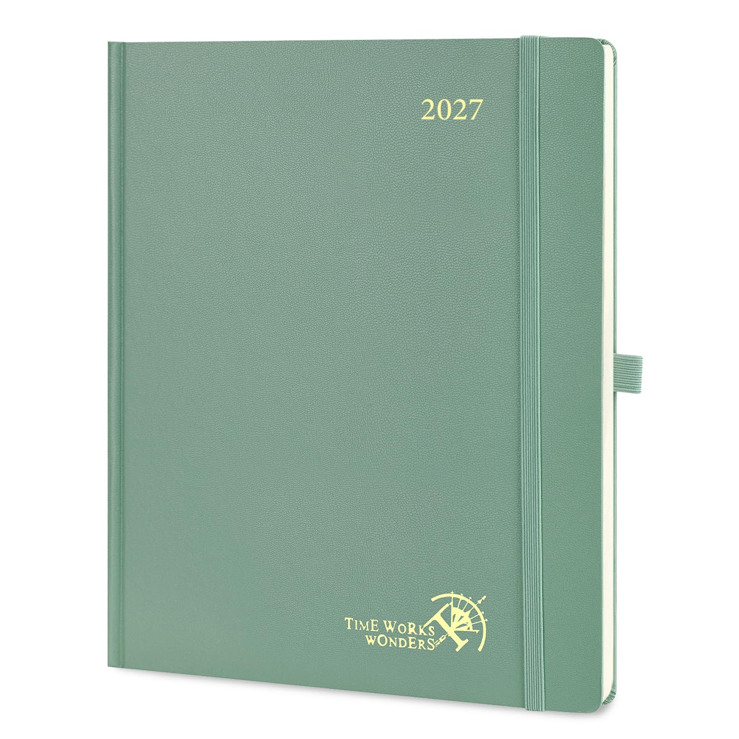 POPRUN 2027 Diary Week to View Approx. A4 Large – Hardback, Vertical Layout