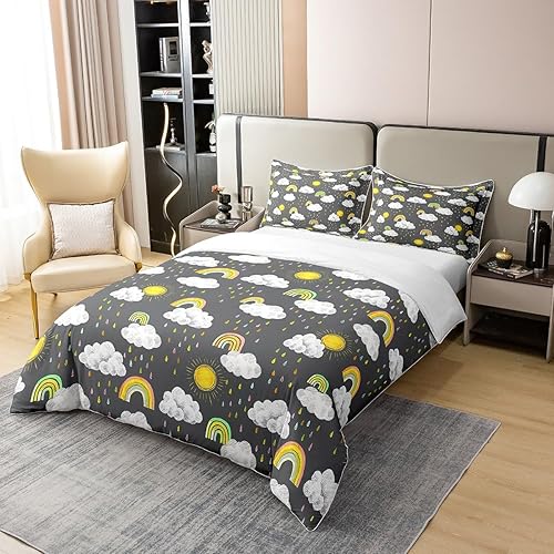 Miniatura 10 de Juego de ropa de cama 100 % algodón del suroeste tamaño King, funda de edredón geométrica bohemia, funda de edredón étnica tribal con flechas