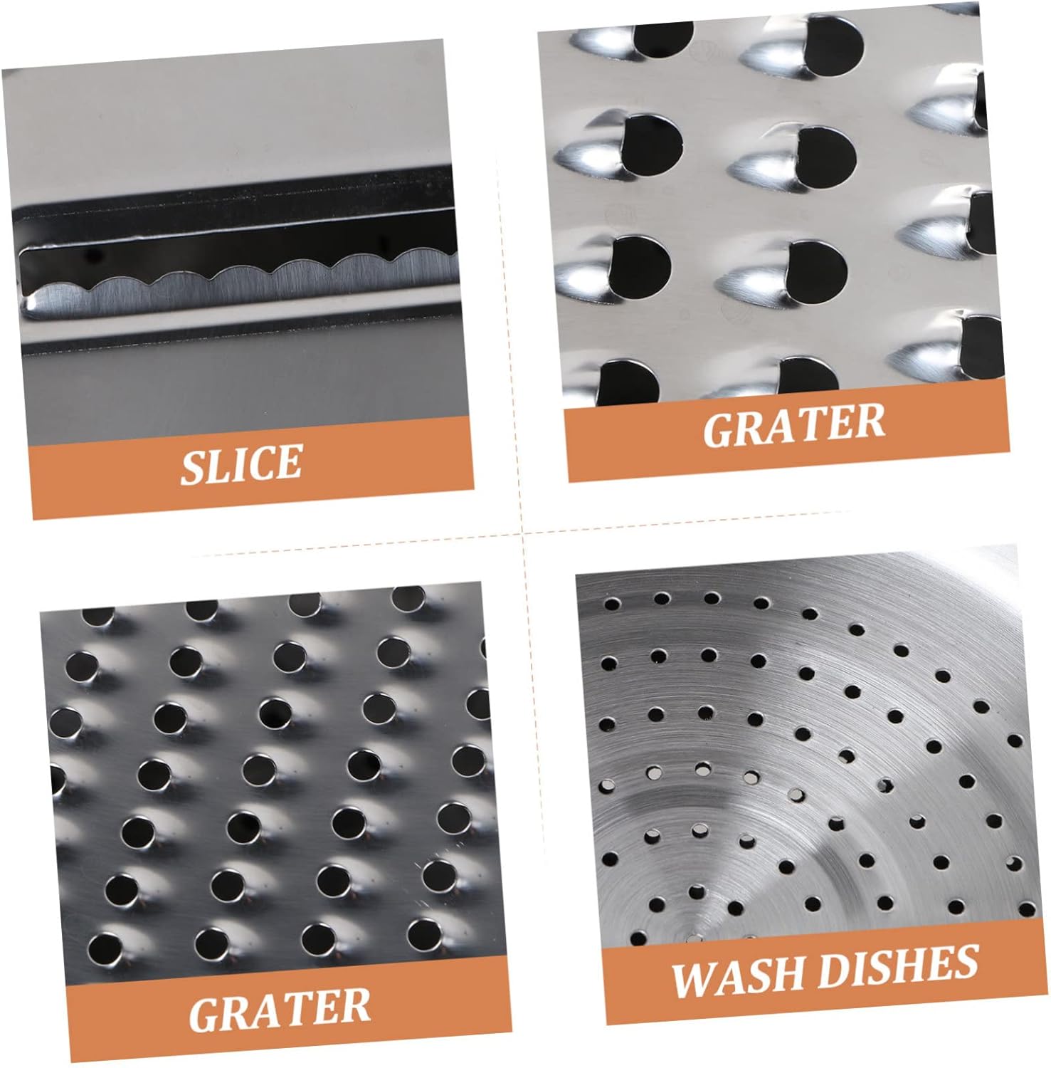 3 in 1 Stainless Steel Colander Bowl Grater - Cheese Grater Bowl with Strainer for Kitchen Use - Multifunctional Vegetable Cutter and Kitchen with Drain Basket