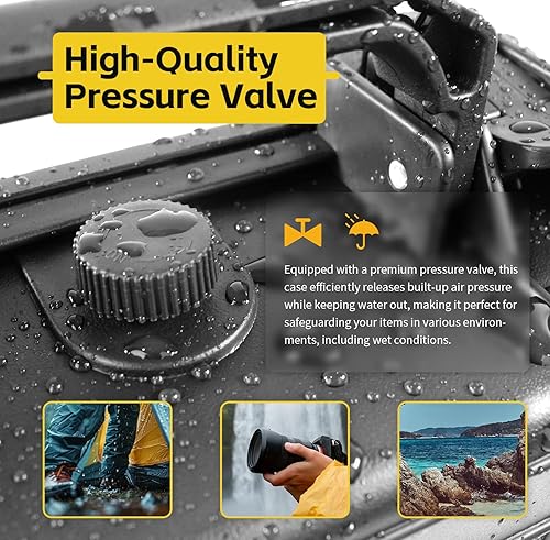 Miniatura 3 de MaxWorks 51015 Funda rígida impermeable IP67  Interior de espuma protectora, se adapta a artículos de 8.5 x 6 x 3.9 pulgadas  Almacenamiento