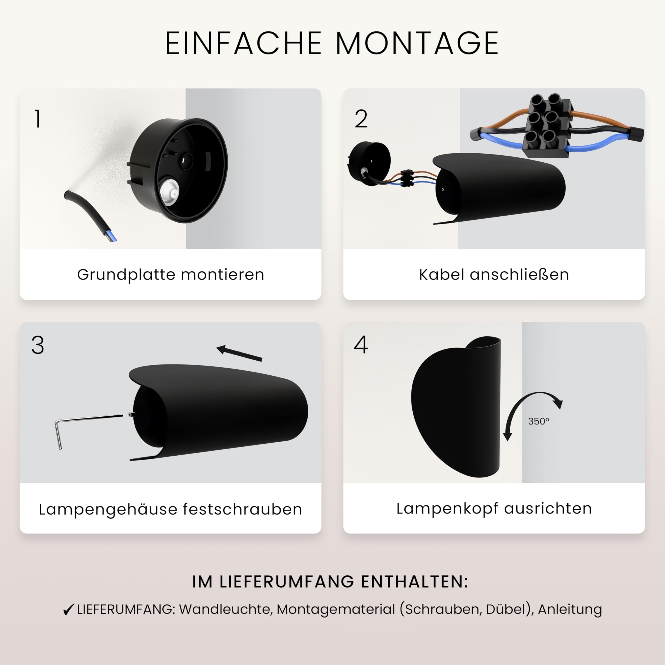MATO LED Wandleuchte Innen & Aussen - 7W, 3000K Warmweiß, IP54 Wetterfest - Aussenlampe Wand Up Down Leuchte - Außenwandleuchten, Außenlampe, Wandlampe Außen, Außenbeleuchtung, Lampe, Schwarz