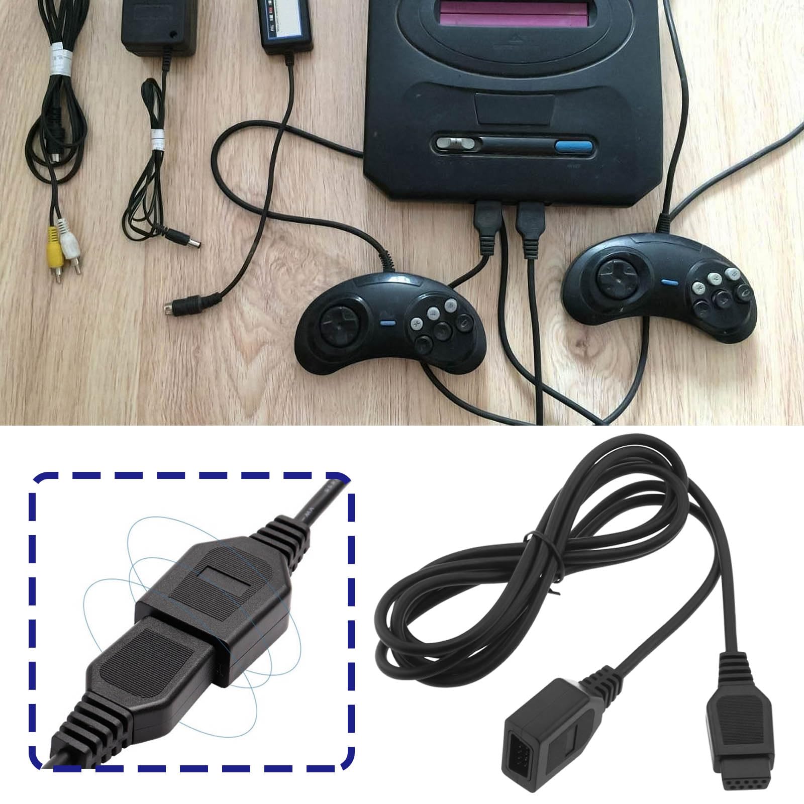 Cavo Di Prolunga A 9 Pin Per Controller Megadrive 2/3 On - Foto 6