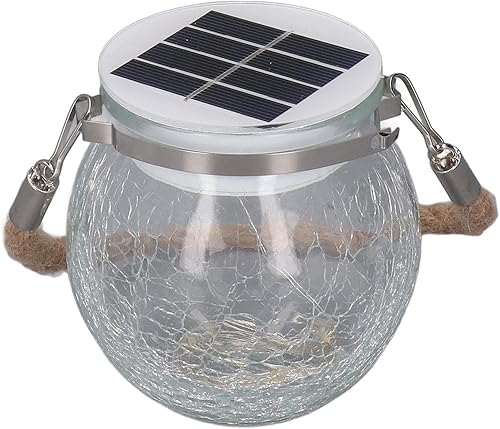 Miniatura 7 de Luces solares del globo de la suspensión decorativa de la bola de cristal caliente luz romántica larga espera IP65 durable para jardines