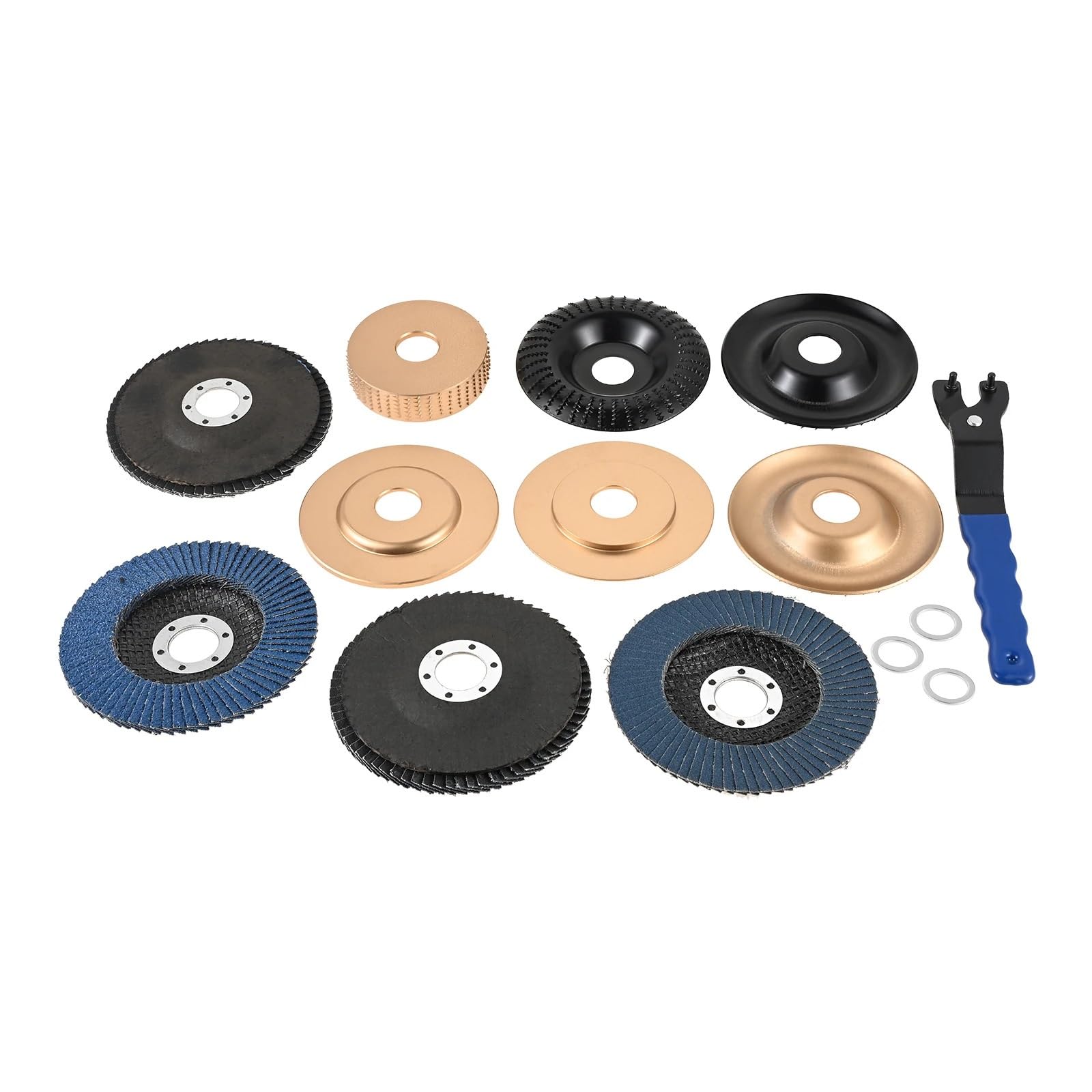 Juego de discos tallado madera para amoladora angular 4 pulgadas y 5, molienda carpintería para corte áspero, modelado, lijado pulido