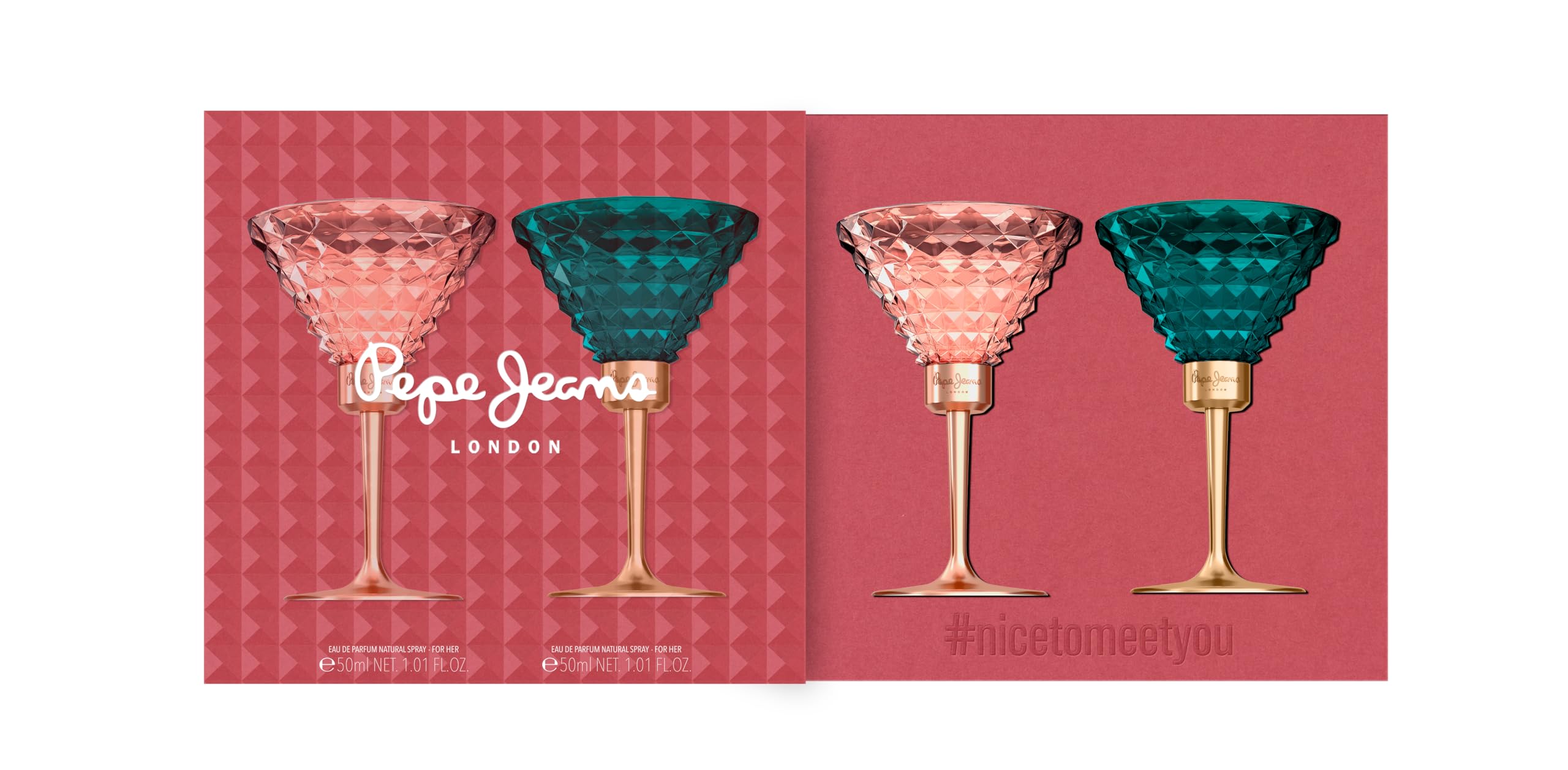 Pepe Jeans Lot de 2 parfums Life Is Now 50 ml et Celebrate For Her 50 ml