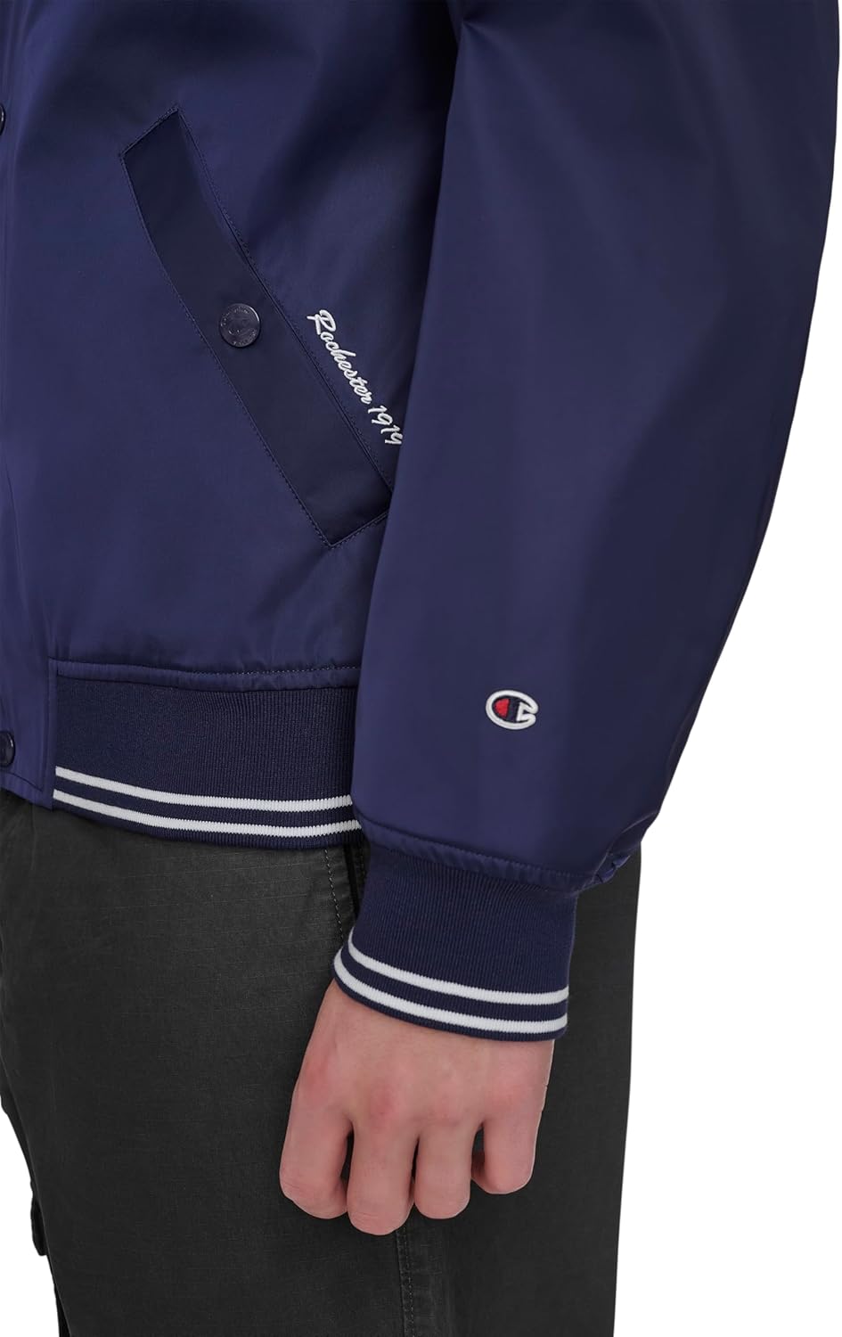 Champion Men's Patch Varsity Bomber Jacket - Image 6