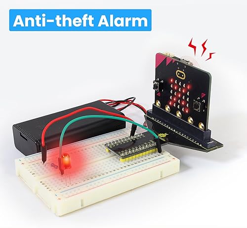Miniatura 6 de KEYESTUDIO Microbit Kit básico de inicio para adolescentes y principiantes - Kit de aprendizaje electrónico con sensores, LED y tutoriales