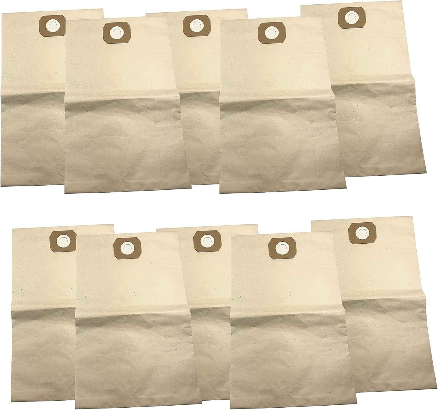 Sun Joe SWD-12GB-10PK 12-Gallon Vacuum Tank Universal Replacement Paper Filter Bag for Wet/Dry Shop Vac and Other Brands, 10 Pack