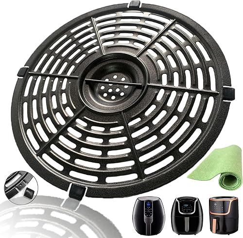 JTBKCT - Bandeja redonda para freidora de aire de 5 cuartos de galón para Gourmia GAF518PowerXLGowise USADashChefman, freidora de aire antiadherente