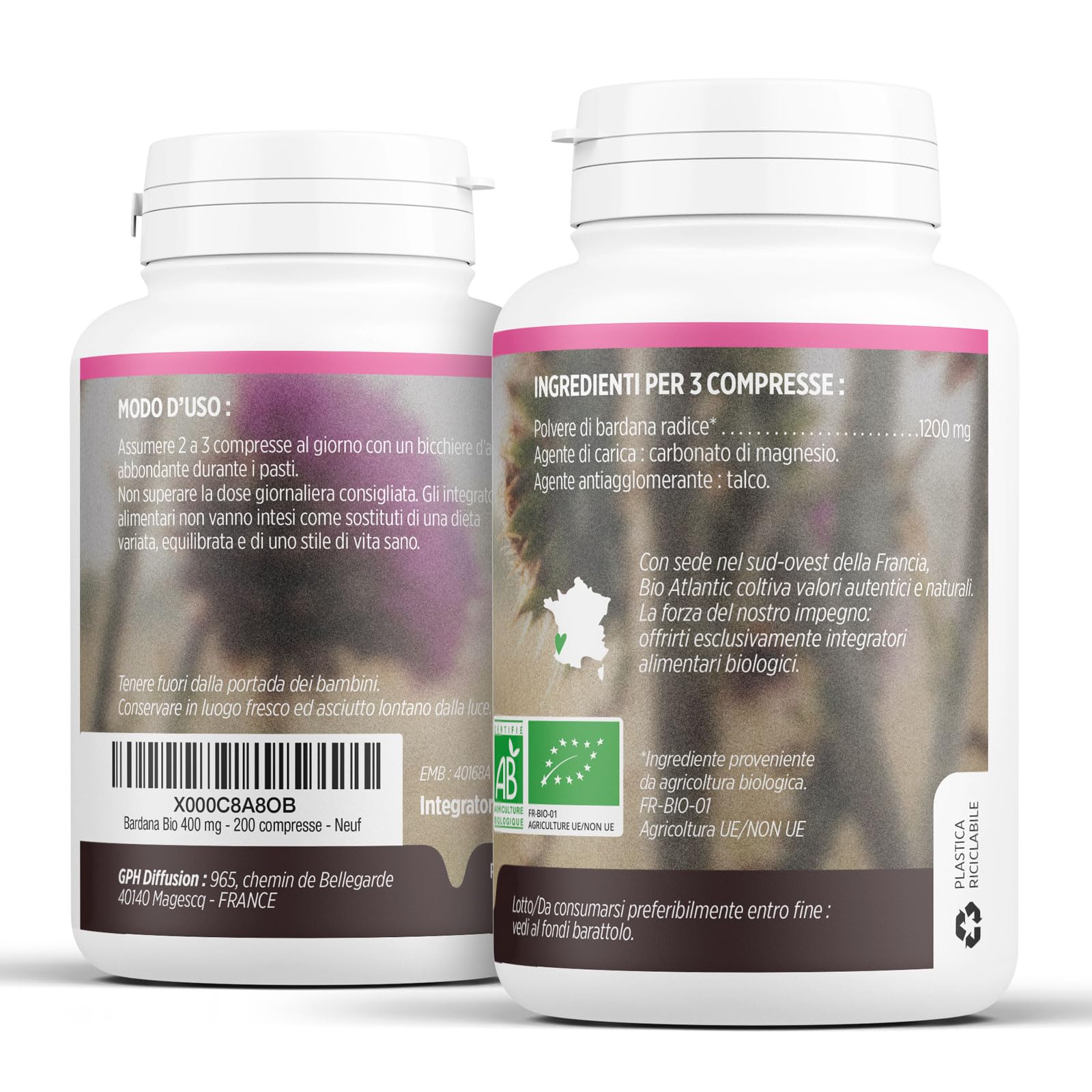 Bardana Bio 400 mg - 200 compresse