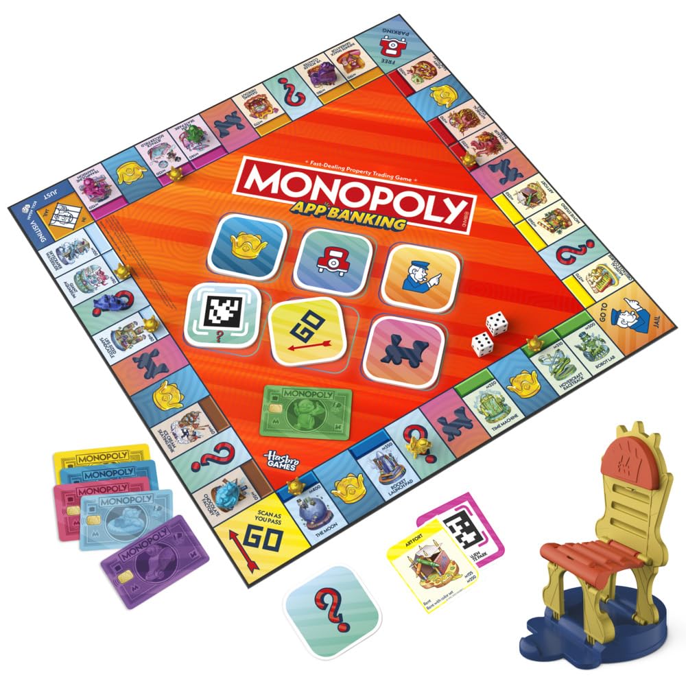 Monopoly Appli bancaire, Jeu de Plateau - Anglais