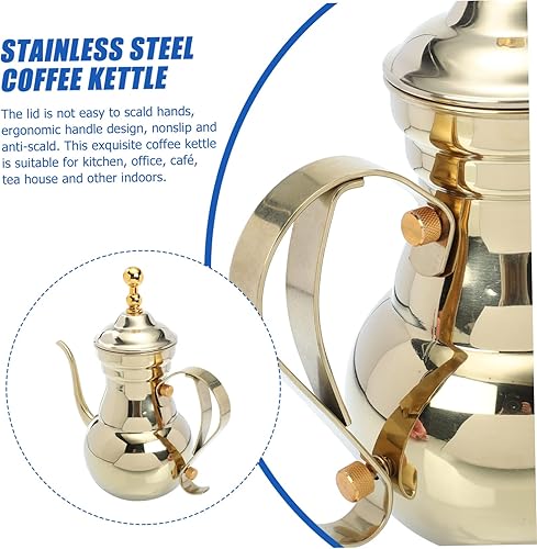 Miniatura 5 de Cafetera árabe, tetera para estufa, tetera silbante, tetera, cafetera, olla de vino frío, decoración de limonada de vino frío, tetera de té