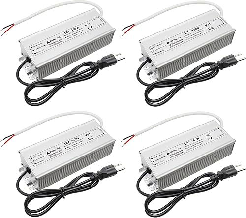 Fuente de alimentación LED de 100 W y 12 voltios, controlador LED IP67 impermeable, convertidor de CA de 110 V a 12 V CC, transformador LED de