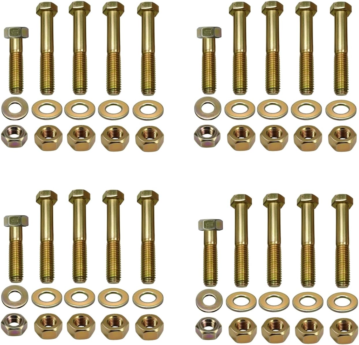 Bolt Service Kit, SAE/US Threads, for Chief Universal Anchoring System (UAS) Generation-2 Double Bolt Pinch Weld Clamps, Replaces Chief 697736