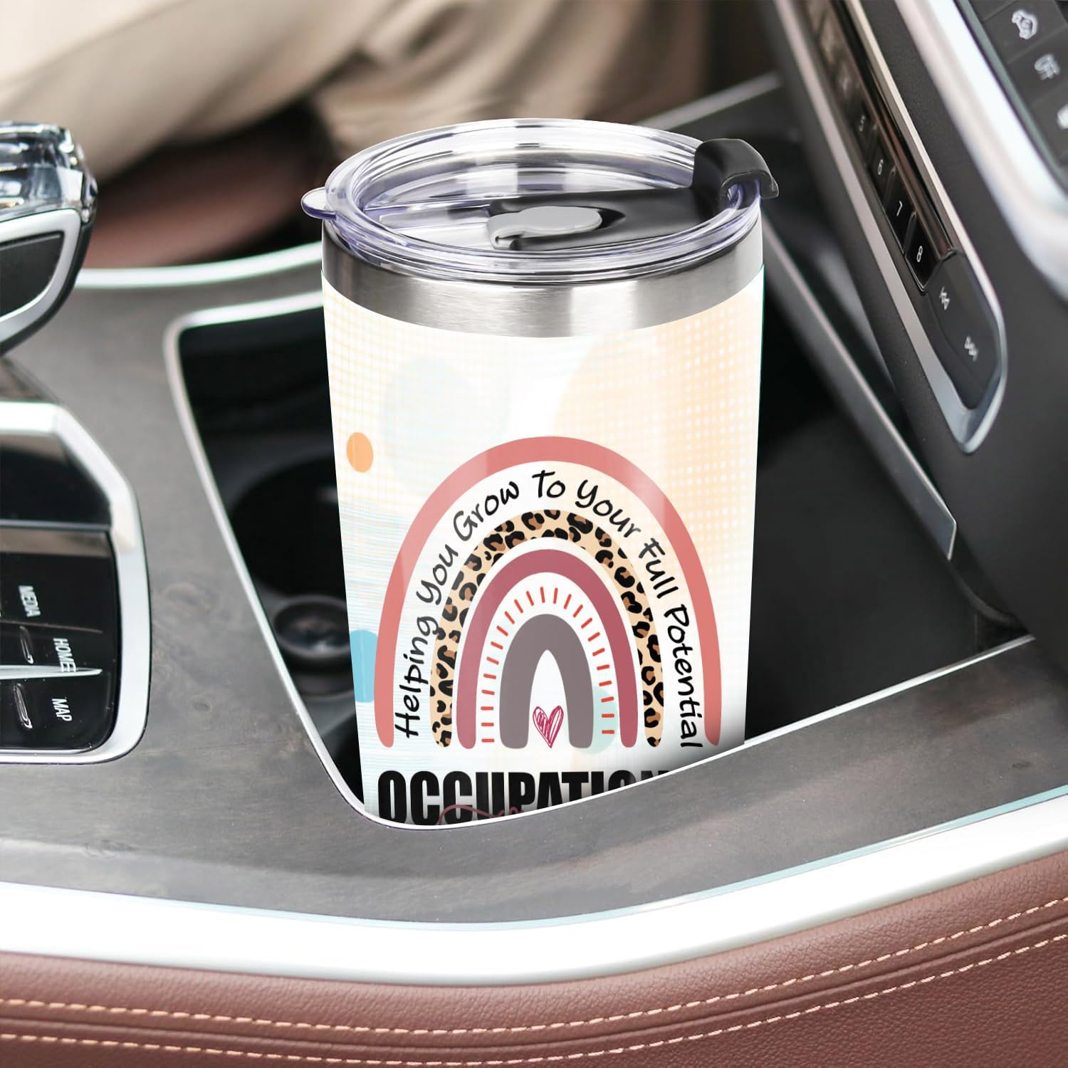 Occupational Therapy Tumbler 20oz - with Straw and Lid, Occupational Therapy Appreciation Gifts For Women Men, OT Therapist Coffee Cup For Assistant Coworker Work Accessories - Image 4