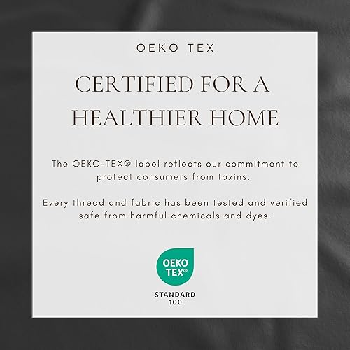 Miniatura 4 de Great Bay Home Juego de sábanas de franela de invierno de 4 piezas, 100% algodón turco, tamaño matrimonial, color negro, sábanas y fundas de