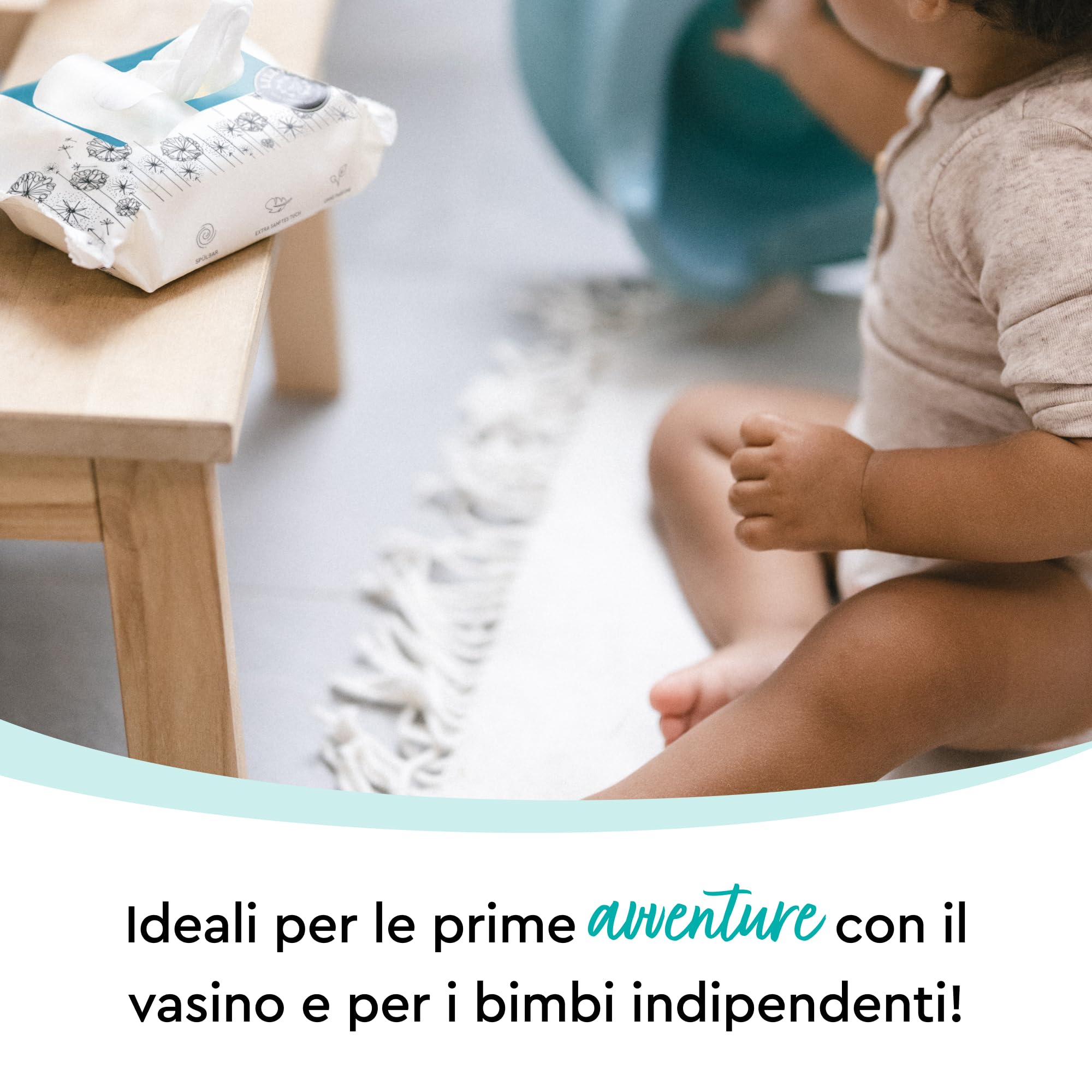Salviettine Umide Per Neonati - 99% Acqua, Senza Plastica E Profumi, Delicate - Foto 7