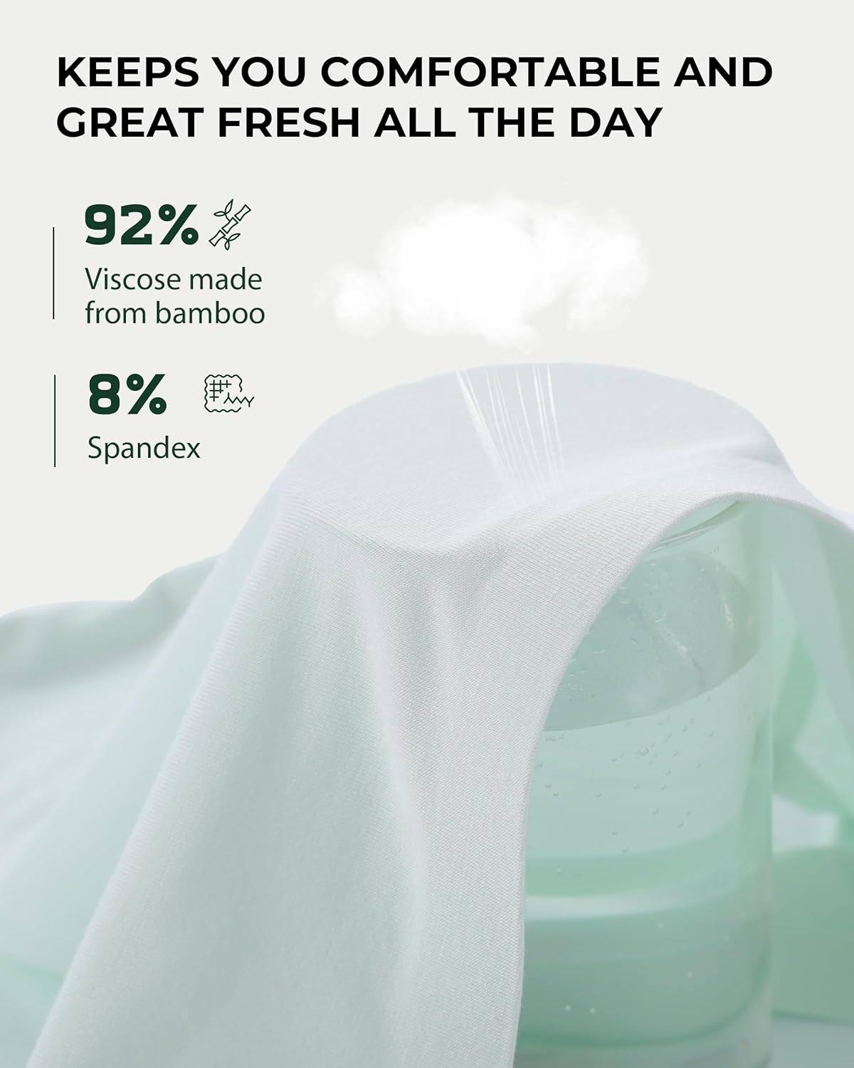 BAMBOO COOL Women's Underwear Soft Panties for Women Full Coverage Ladies Underpants Full Coverage Briefs，6 Pack - Image 3