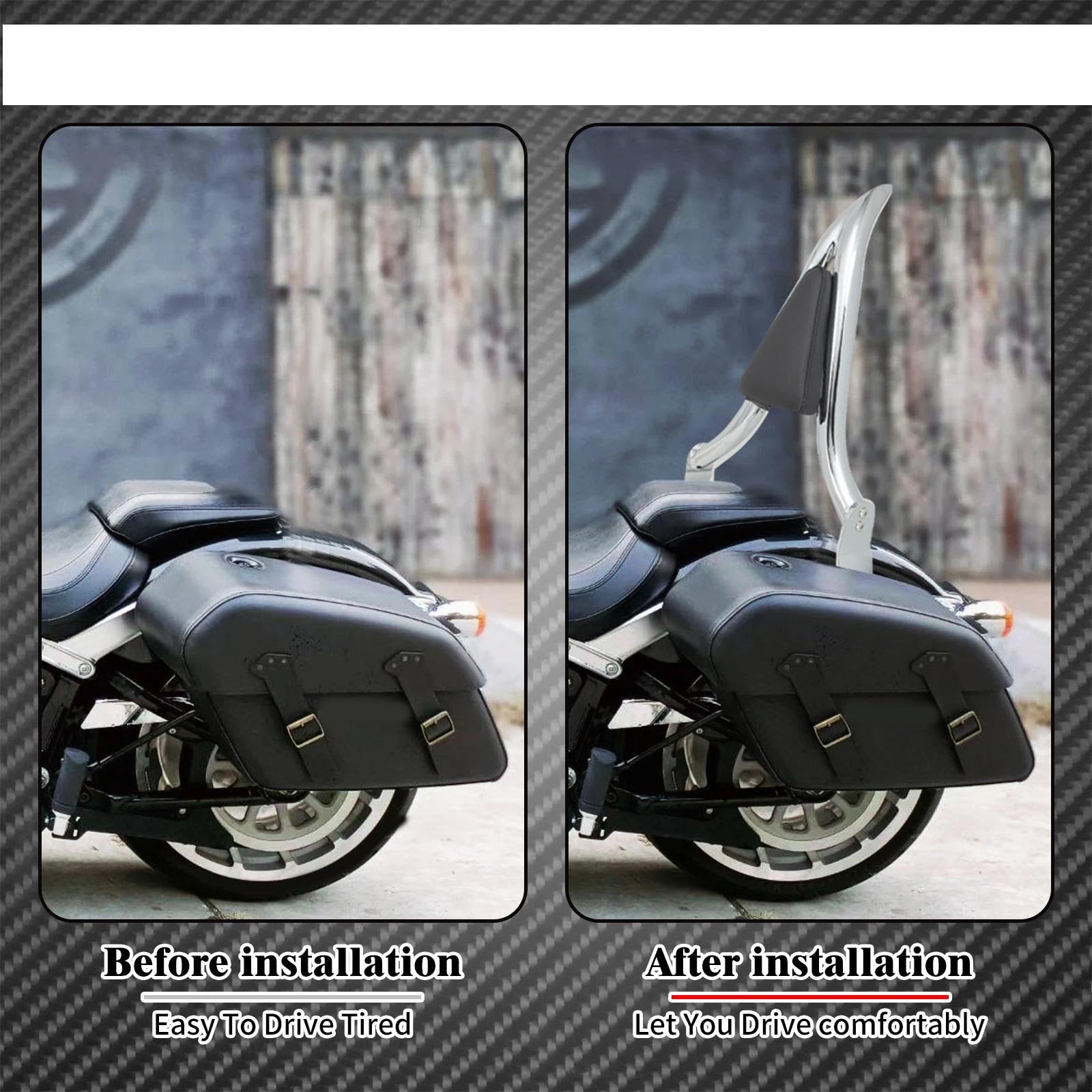 Moto Staccabile Posteriore Passeggero Schienale Sissy Bar Cromato per H&Arley Softail Breakout CVO PRO Street FXSE 2016-2017 Decorazione