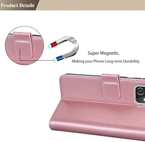Miniatura 7 de Funda para iPhone 11 Pro Max con tarjetero, iPhone 11 Pro Max, funda tipo cartera para mujeres y niñas, de piel sintética, magnética, compatible con