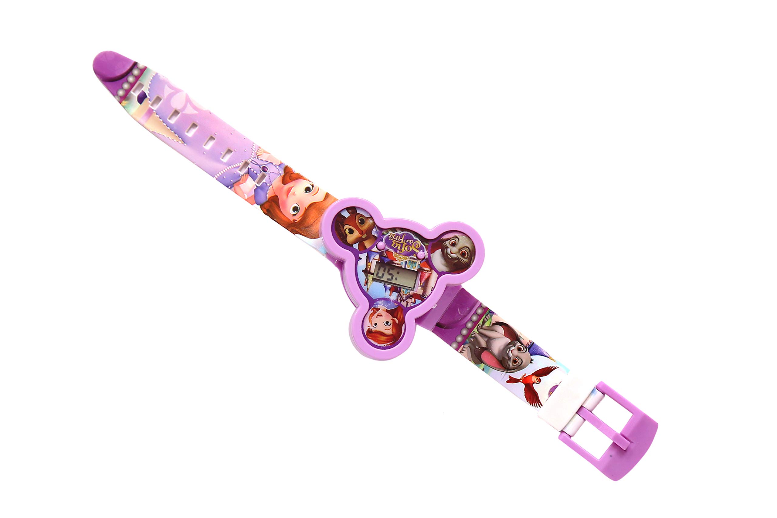 Trendy TapTrendy Tap Kid's Silicon Non-breakable Band Spinning Top Red Car Digital Watch