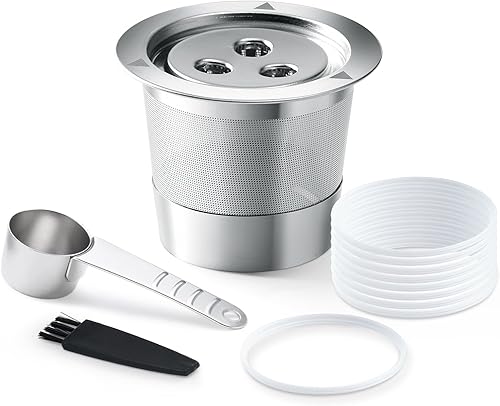 Cápsulas reutilizables de acero inoxidable Ninja K Cups compatibles con Ninja CFP201 CFP301 Dual Brew Pro Machine 3 agujeros recargables cápsulas de