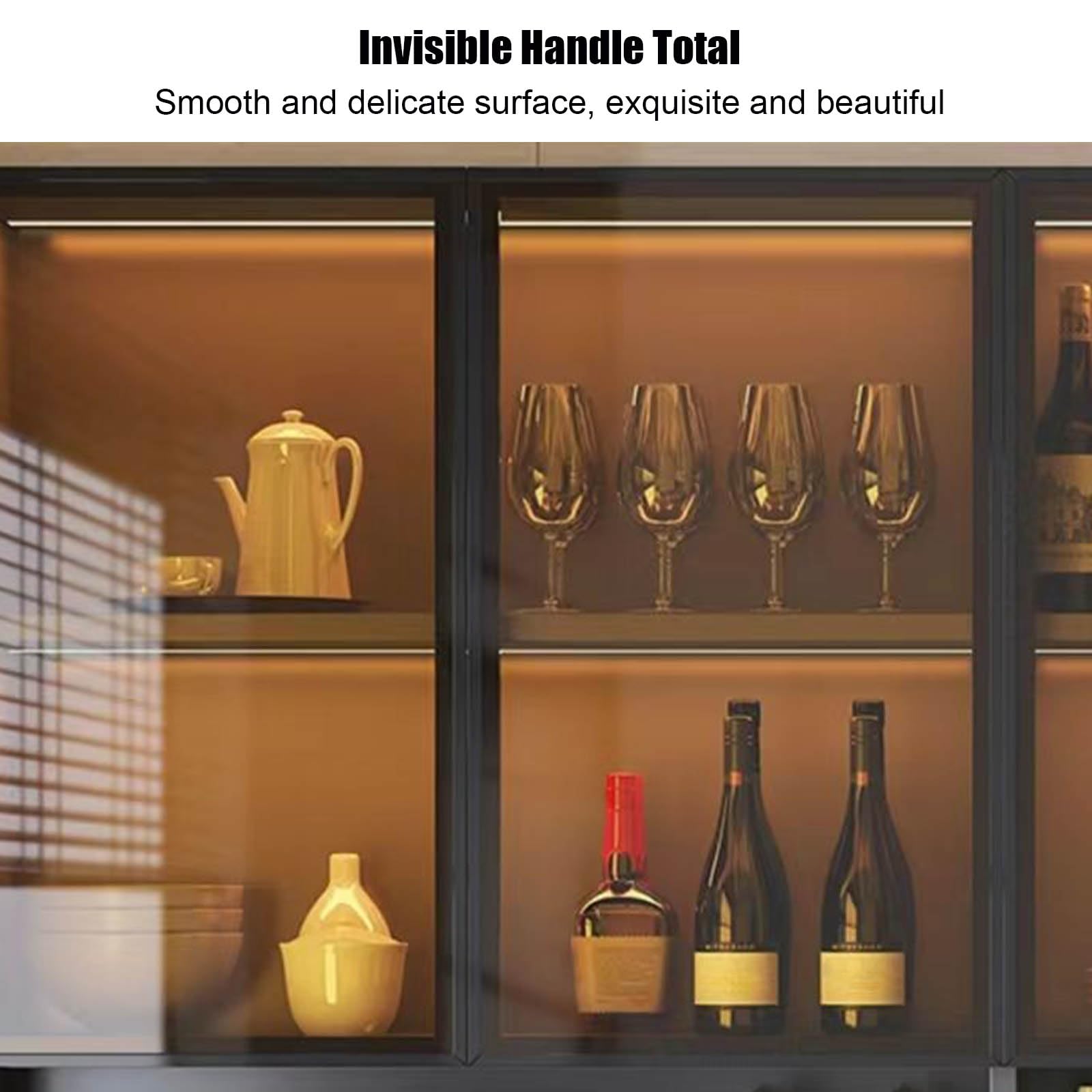Armadietto da parete con ante in vetro, montaggio a parete in legno, vetrina sospesa a 3 ripiani per bagno, cucina, sala da pranzo (139,7 x 30,5 x 78,7 cm (lunghezza x larghezza x altezza)