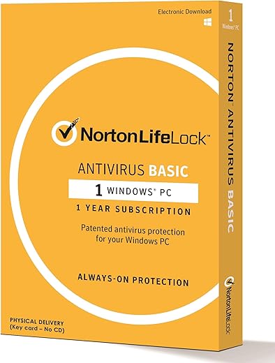 Norton Anti Virus Basic – 1 Device – 12months – Physical Delivery (Activation Key Card)
