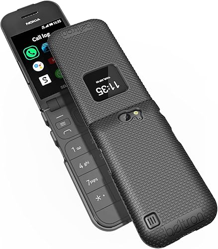 Miniatura 6 de BELTRON Funda para Nokia 2720 V Flip Phone, funda protectora a presión (Verizon 2720V) - Negro