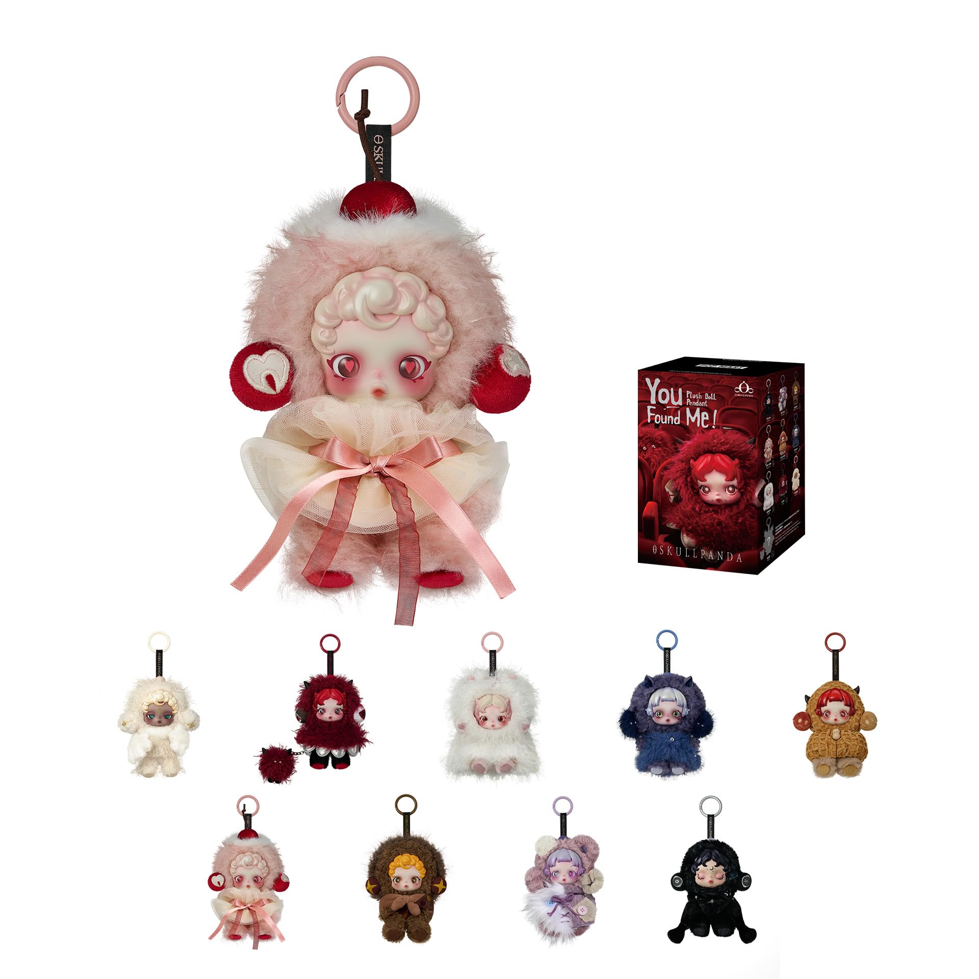 POP MART SKULLPANDA You Found Me! Series Plush Doll Pendant Blind