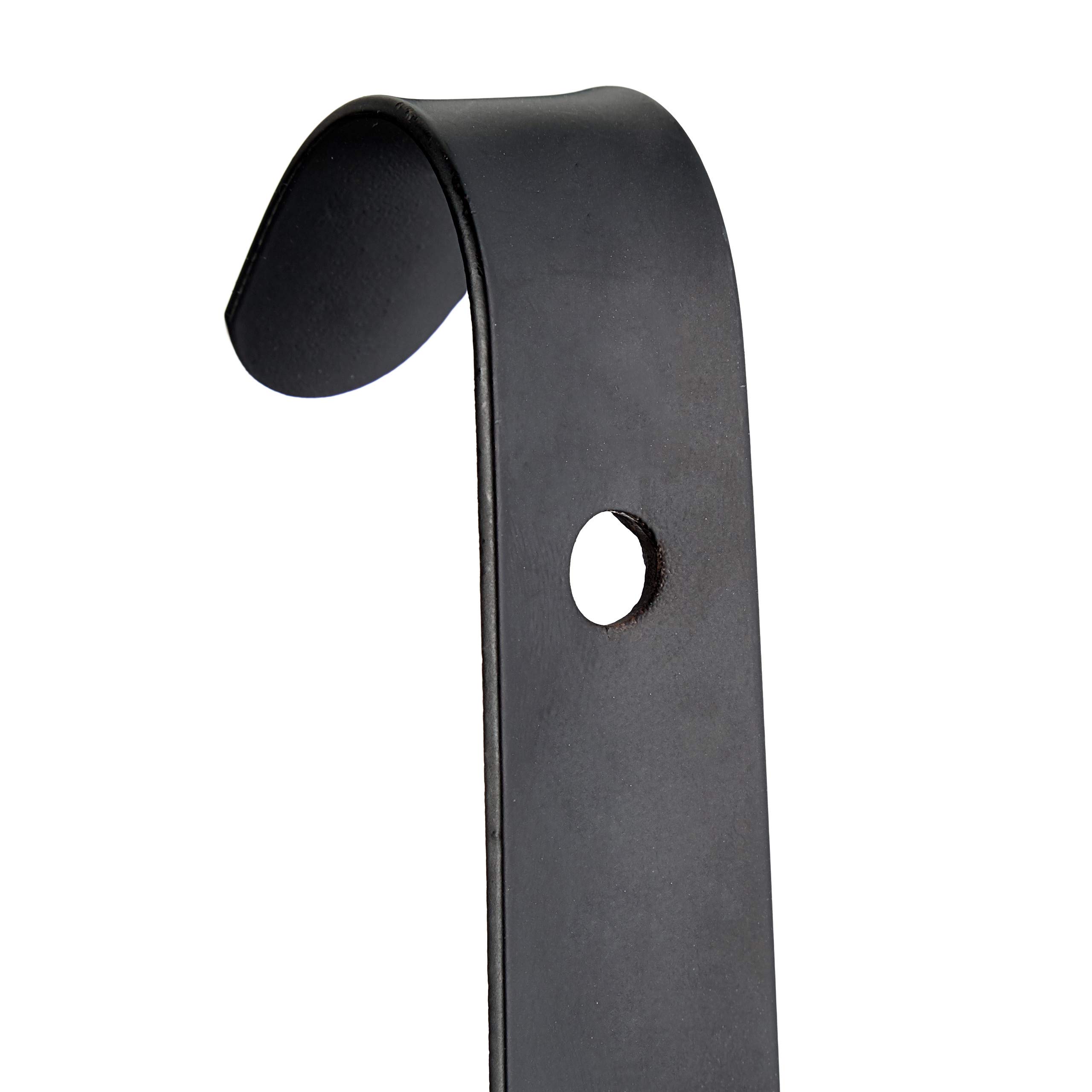 Relaxdays Pack de 10 Calzadores Largos de Zapatos Con Mango Cómodo para Colgar, Metal, Negro, 60 cm