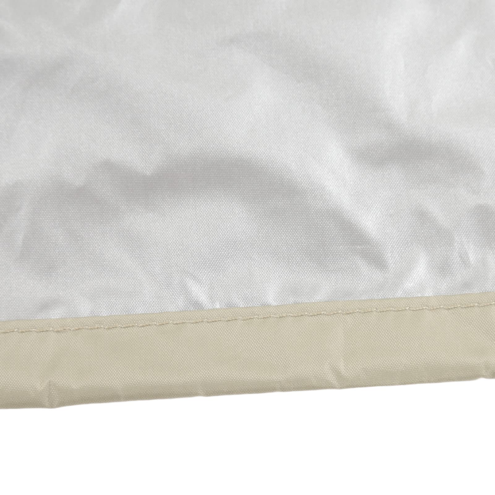 Jeffergarden Cubierta de Mesa de Pong para Exteriores 190 Protector Solar Impermeable Recubierto de Plata con Cordón para Tenis de Mesa o Mesa de Terraza (Beige)