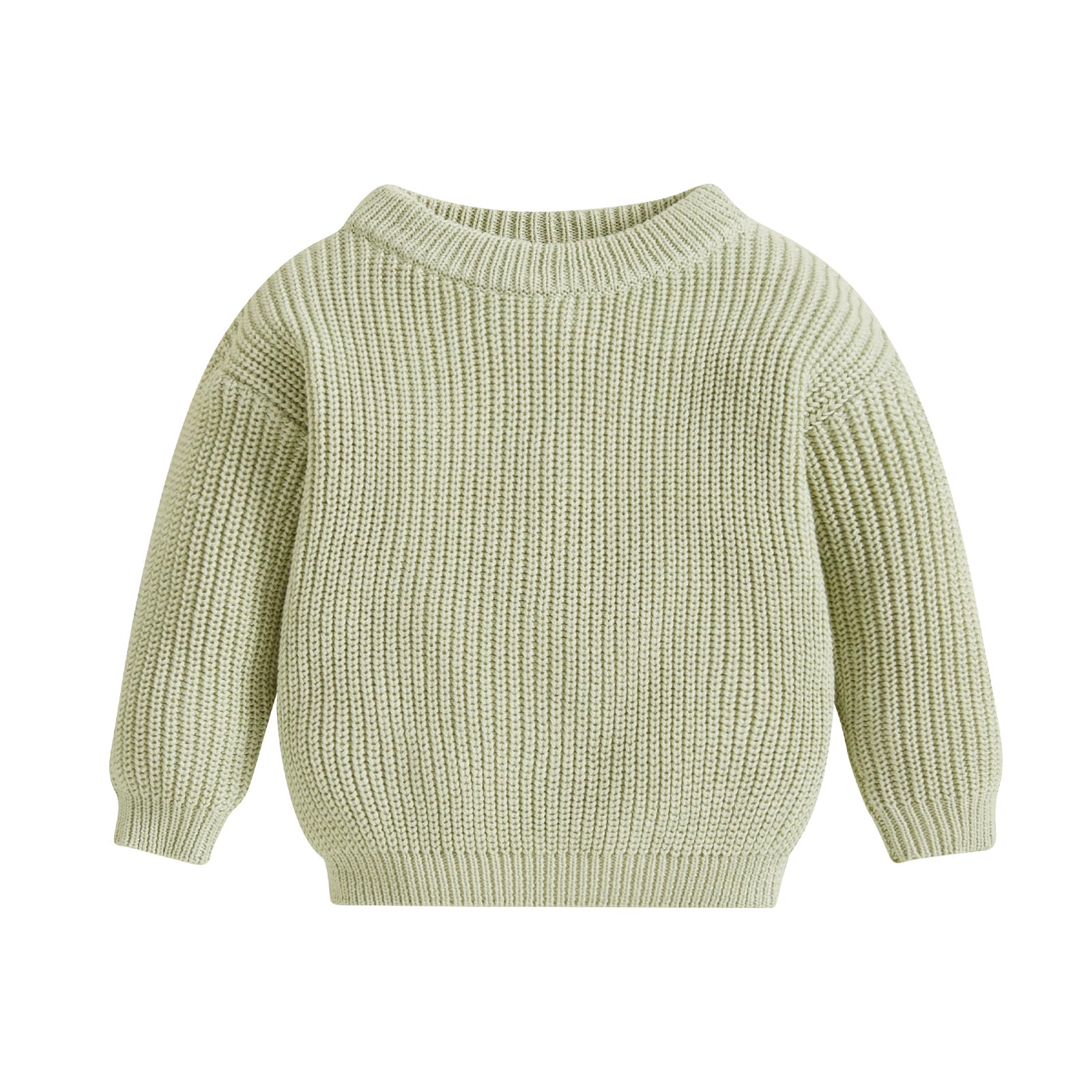 Baby Oversized Knitted Jumper Girls Boys Winter Ribbed Knit Sweater Chunky Pullover Long Sleeve Knitwear Top Soft Unisex Toddler Baby Clothes Autumn Outwear — view 10